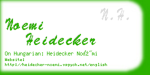 noemi heidecker business card